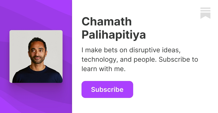 Deep Dives - Chamath Palihapitiya