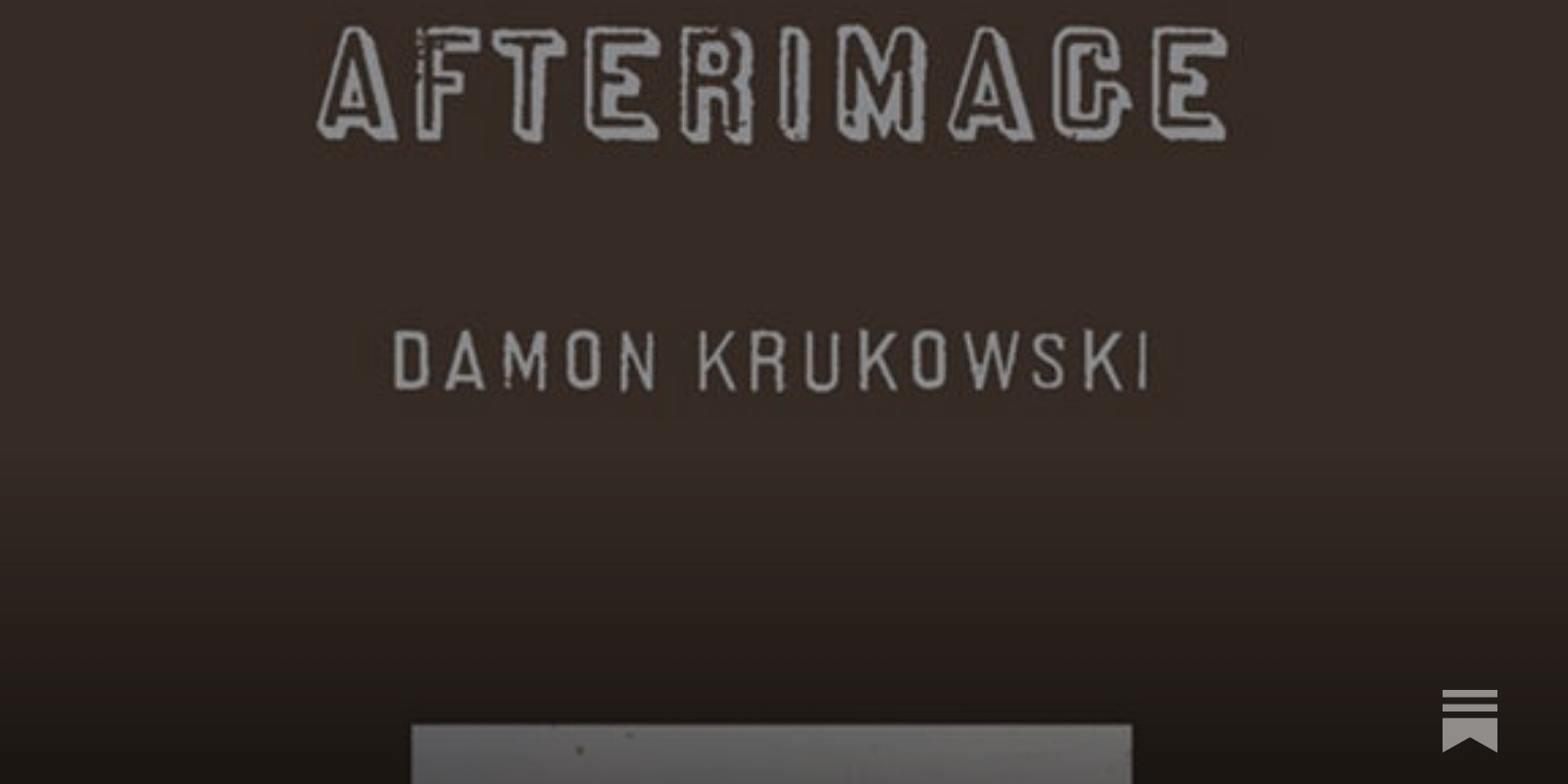 Afterimage - by Damon Krukowski - Dada Drummer Almanach