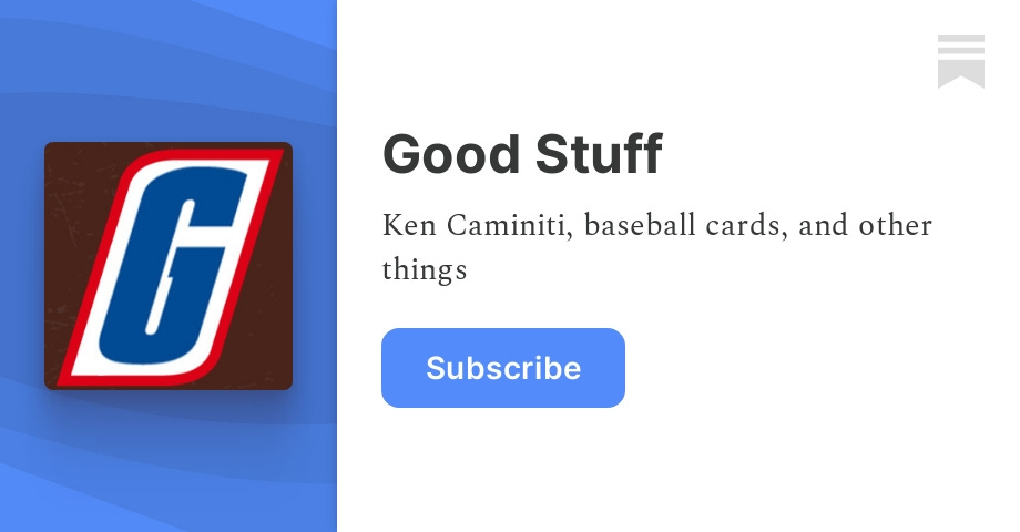 Why Ken Caminiti? - by Dan Good - Good Stuff