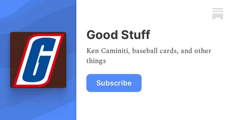 Why Ken Caminiti? - by Dan Good - Good Stuff