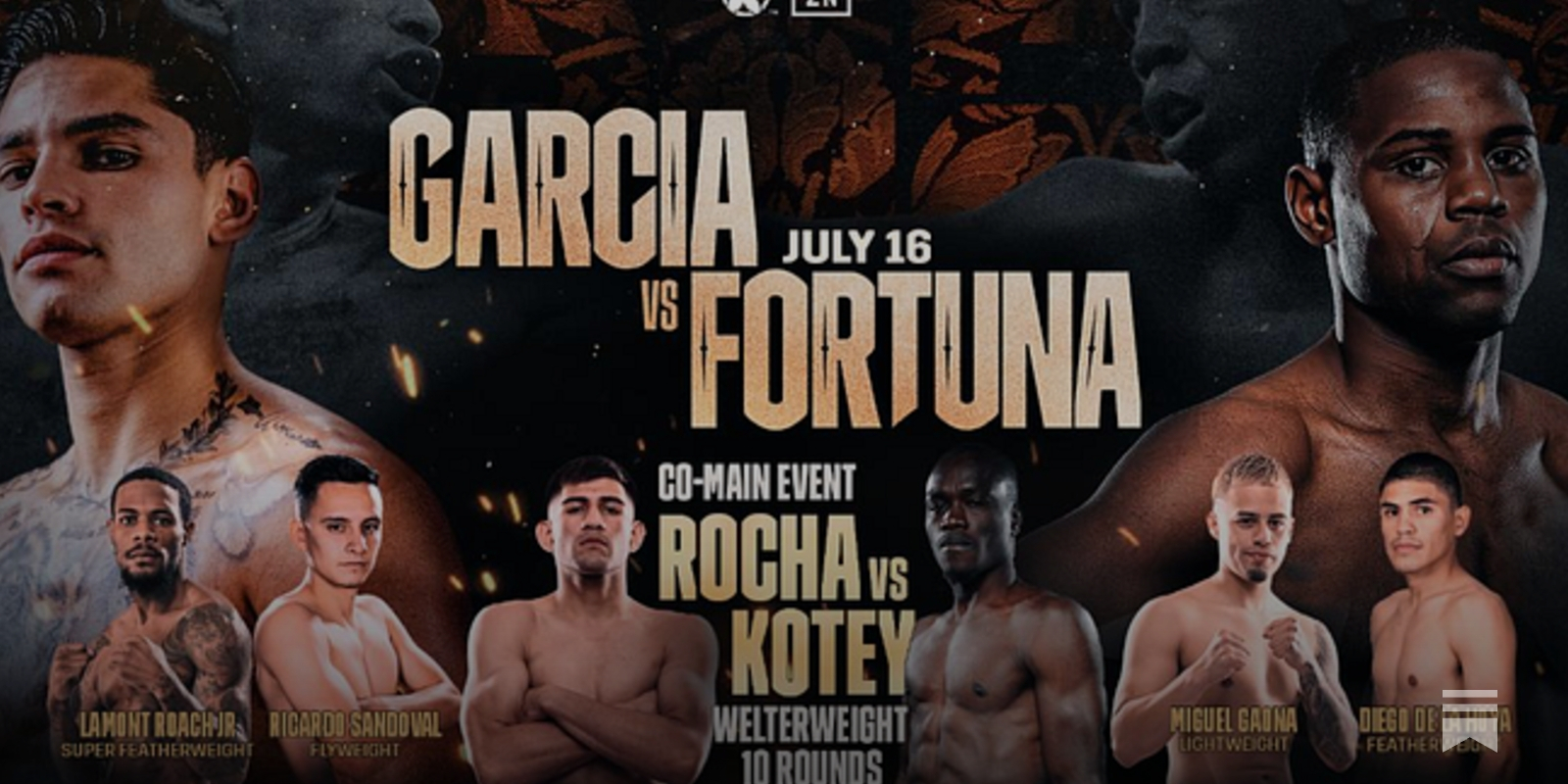 The updated daily fight schedule - by Dan Rafael