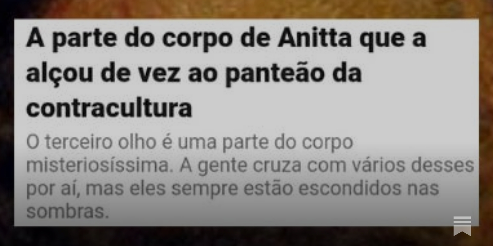 A parte do corpo de Anitta que a alçou de vez ao panteão da contracultura