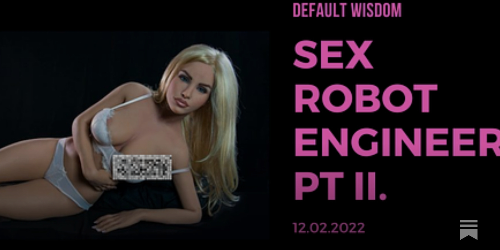 Sex robot engineer, II - by Katherine Dee - default.blog