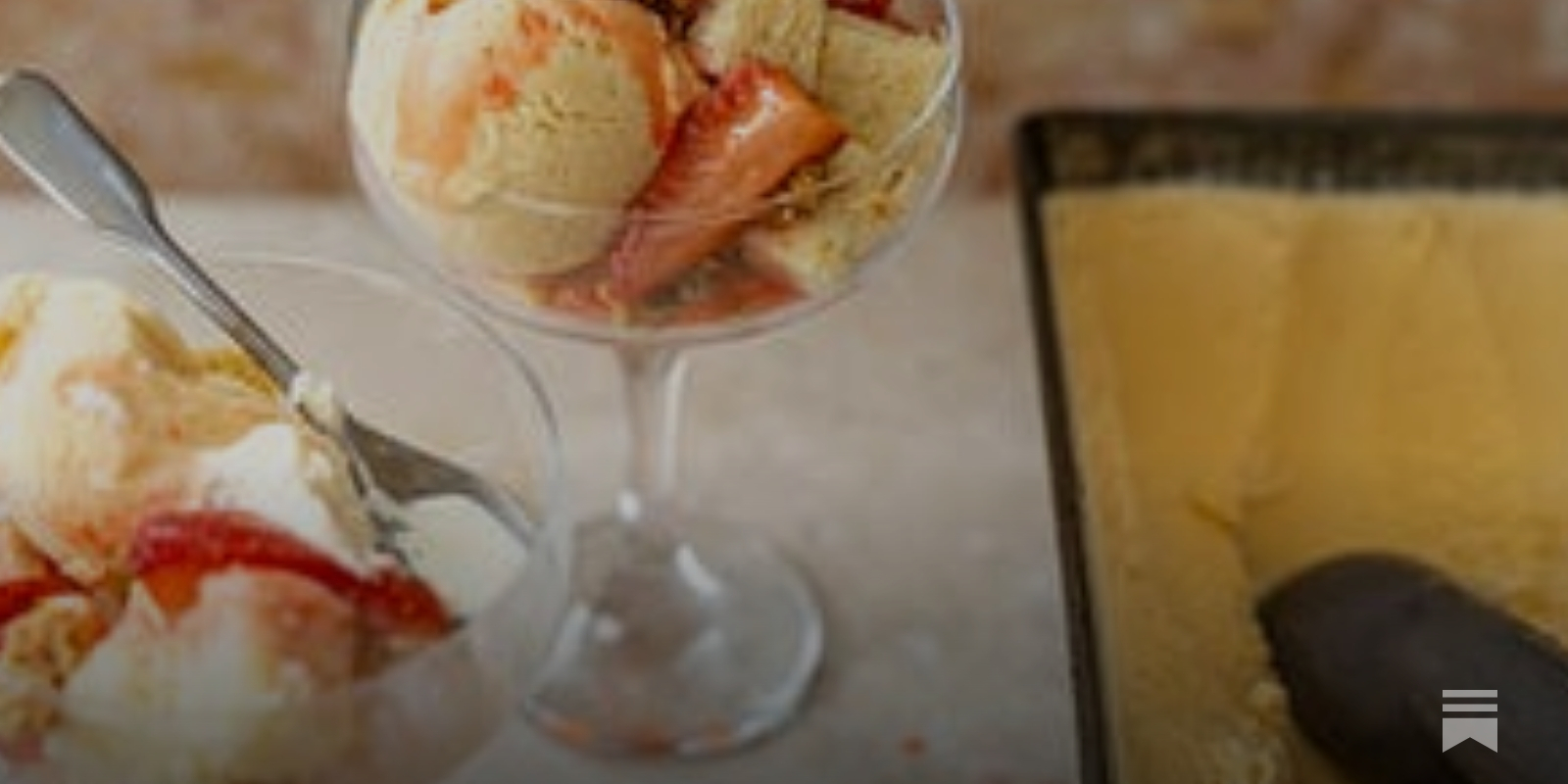 Strawberry Tres Leche Sundae - by Edd Kimber