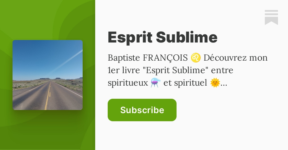 Esprit Sublime | Esprit_Sublime | Substack