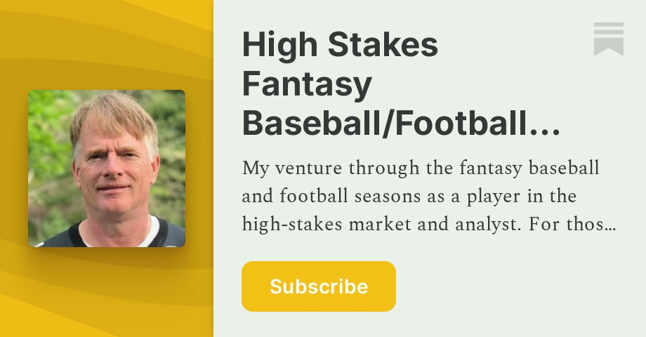 High Stakes Fantasy Baseball