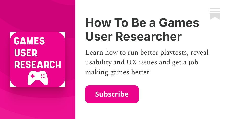 Games User Research For Developers