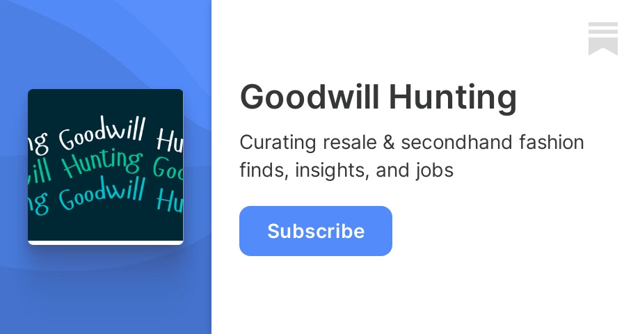 Thumbnail of Goodwill Hunting | Danielle L. Vermeer | Substack