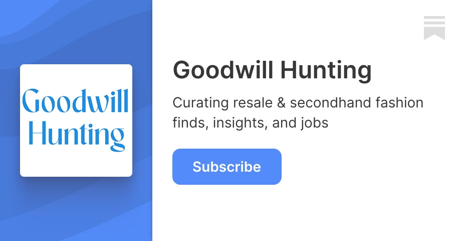 Thumbnail of Goodwill Hunting | Danielle L. Vermeer | Substack