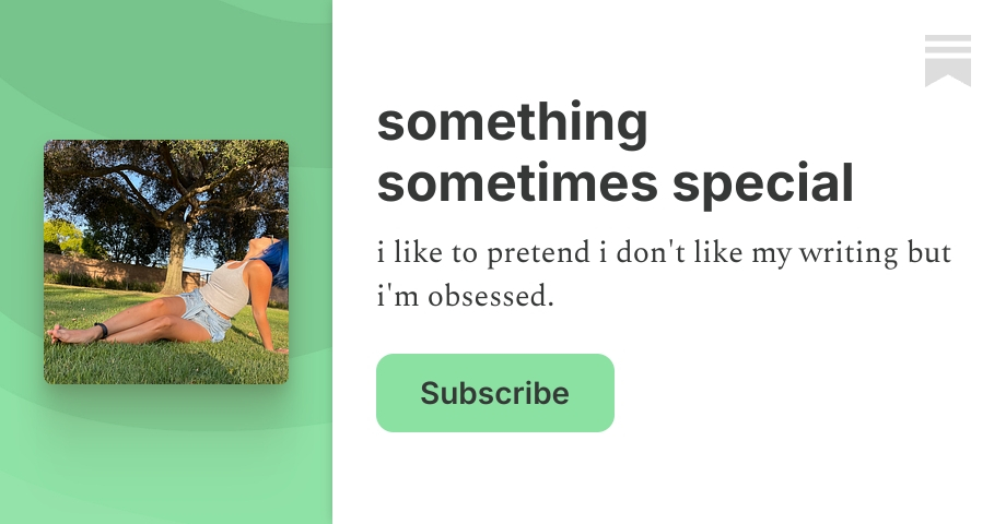 Something Sometimes Special Grace Substack