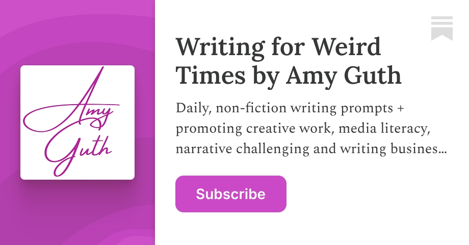 Childhood artifacts - Writing for Weird Times by Amy Guth
