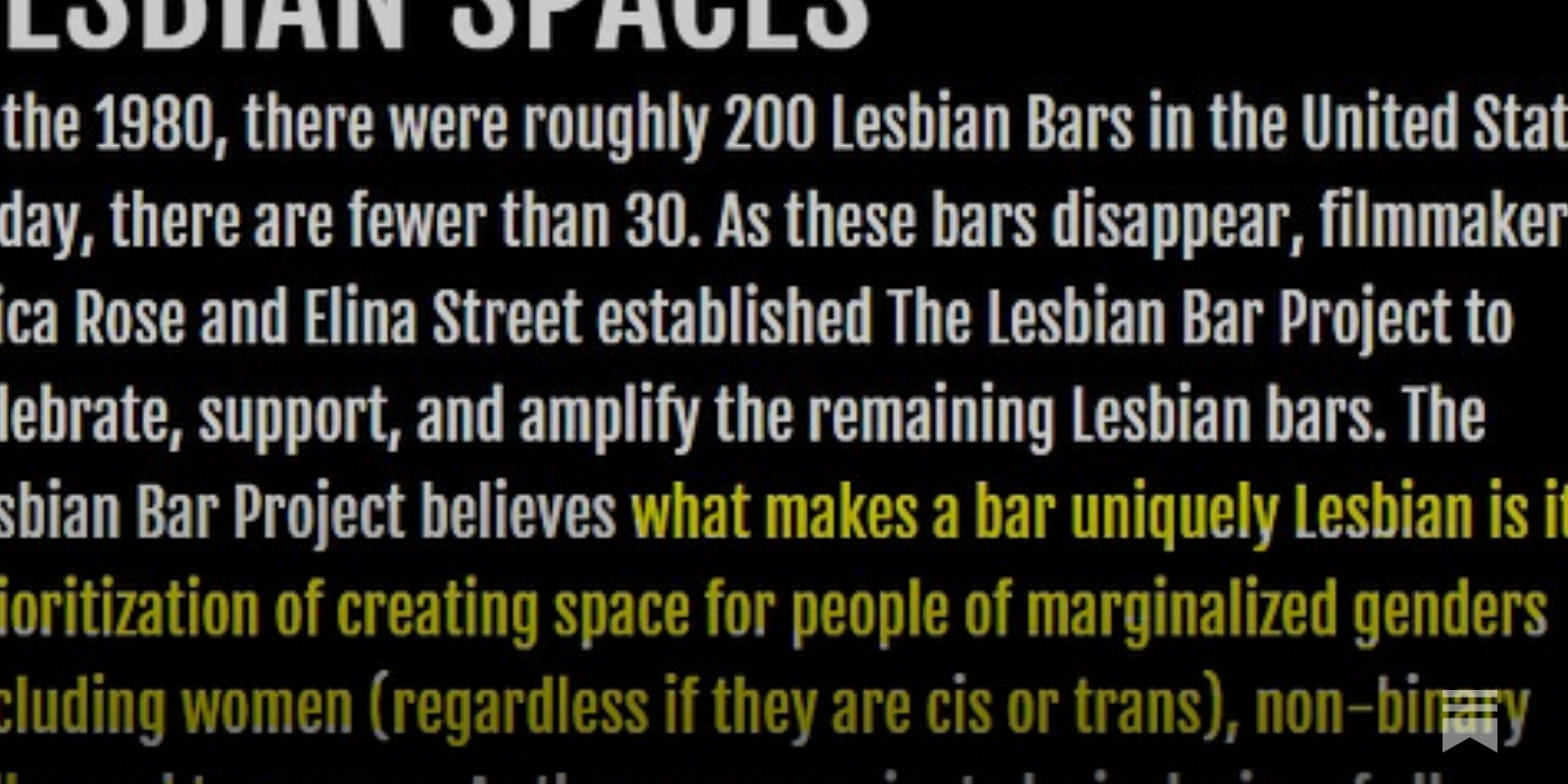 Where did the lesbian bars go? - by heidi briones