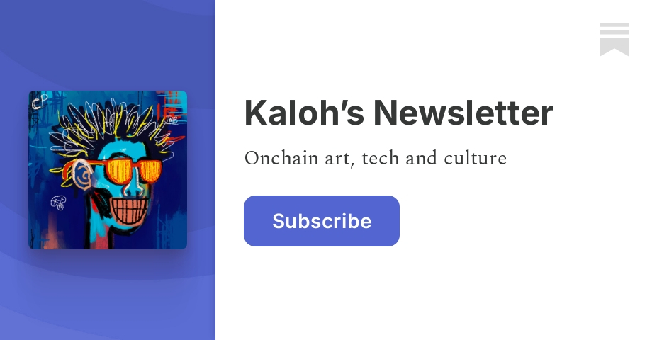 Kaloh’s Newsletter | Substack