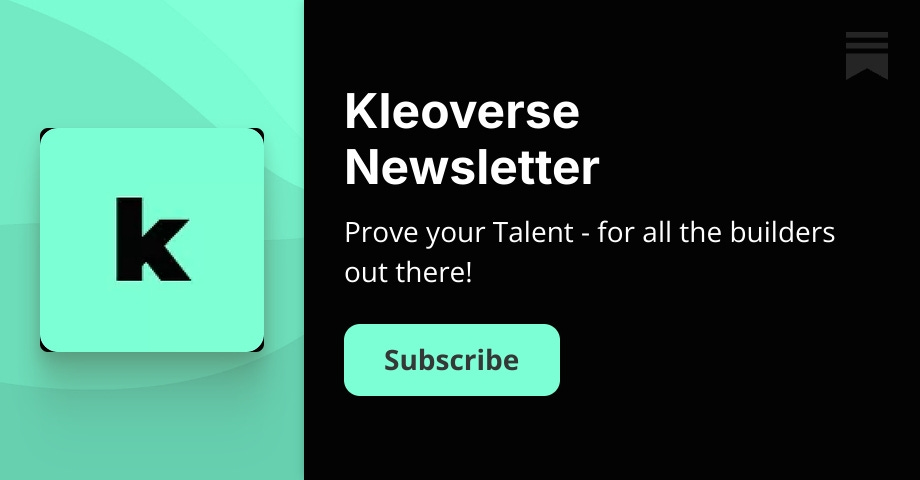 Web3 Showcase | Content Writer at Kleoverse image