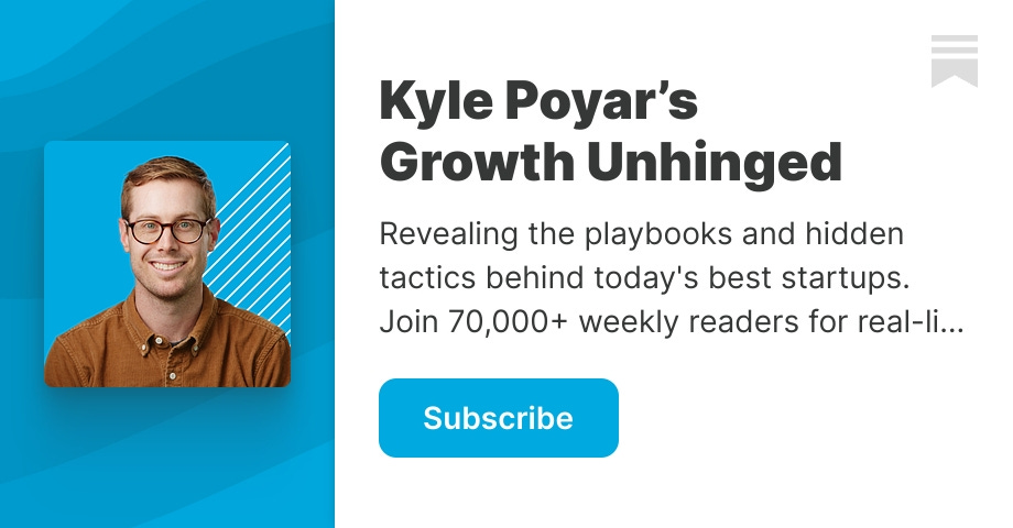 Kyle Poyar’s Growth Unhinged | Substack