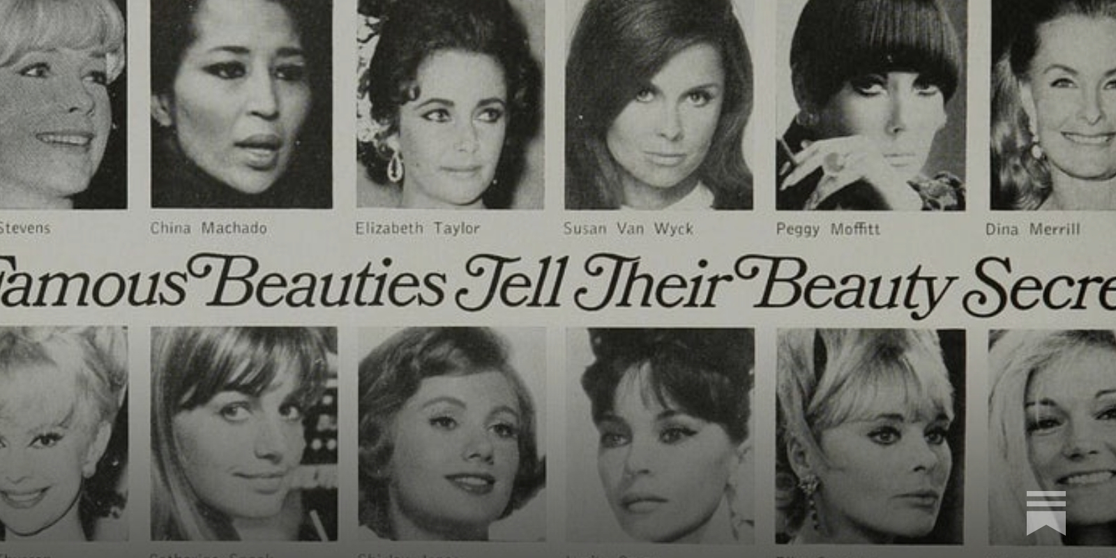 Famous Beauties Tell Their Beauty Secrets, 1967