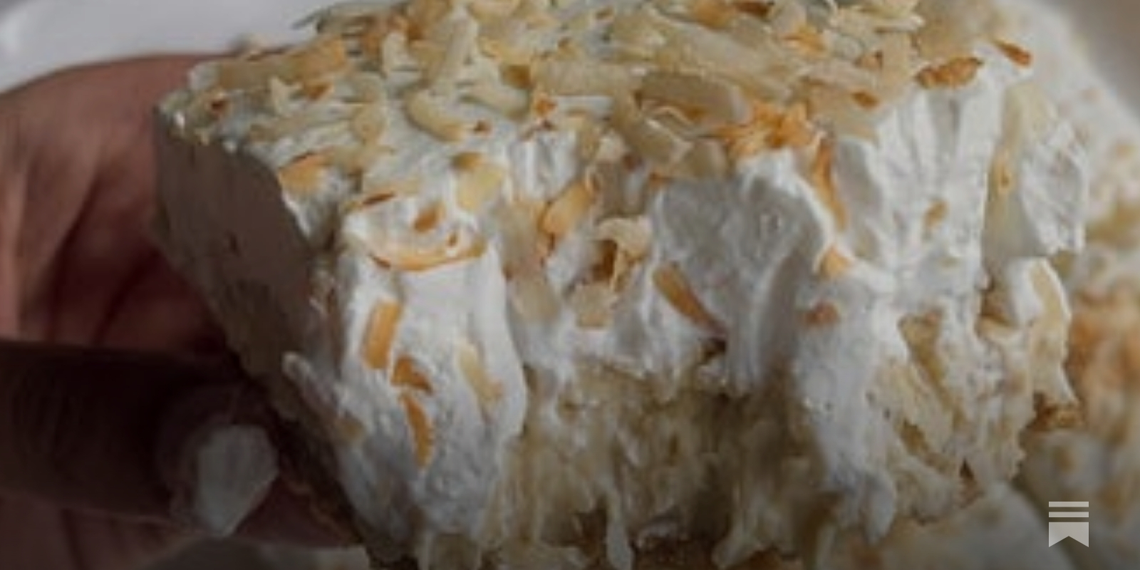 Coconut Cream Pie Bars - by Viviane Eldarazi