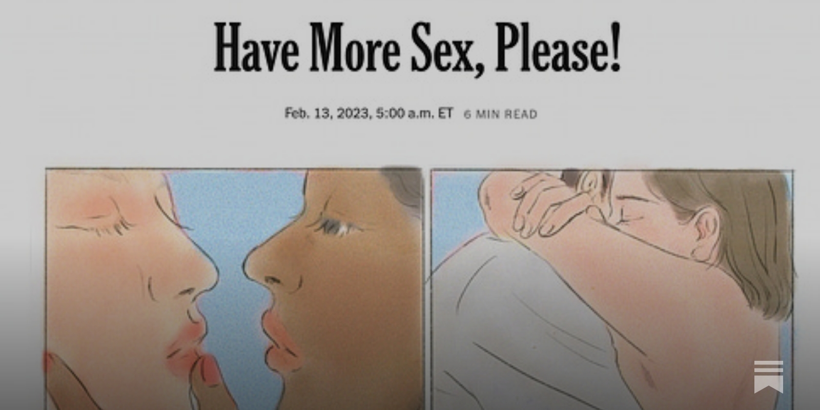 Have More Sex: my New York Times op-ed is live!