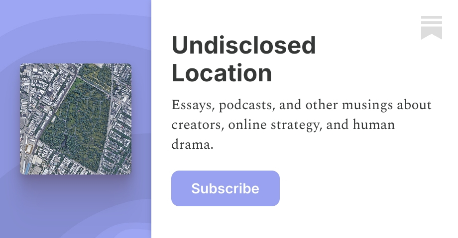 Substack: Undisclosed Location thumbnail