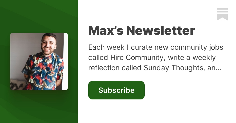 Max’s Newsletter | Max Pete | Substack