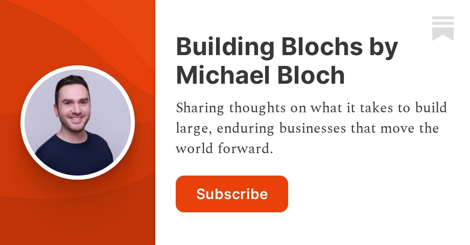 Building Blochs by Michael Bloch | Substack