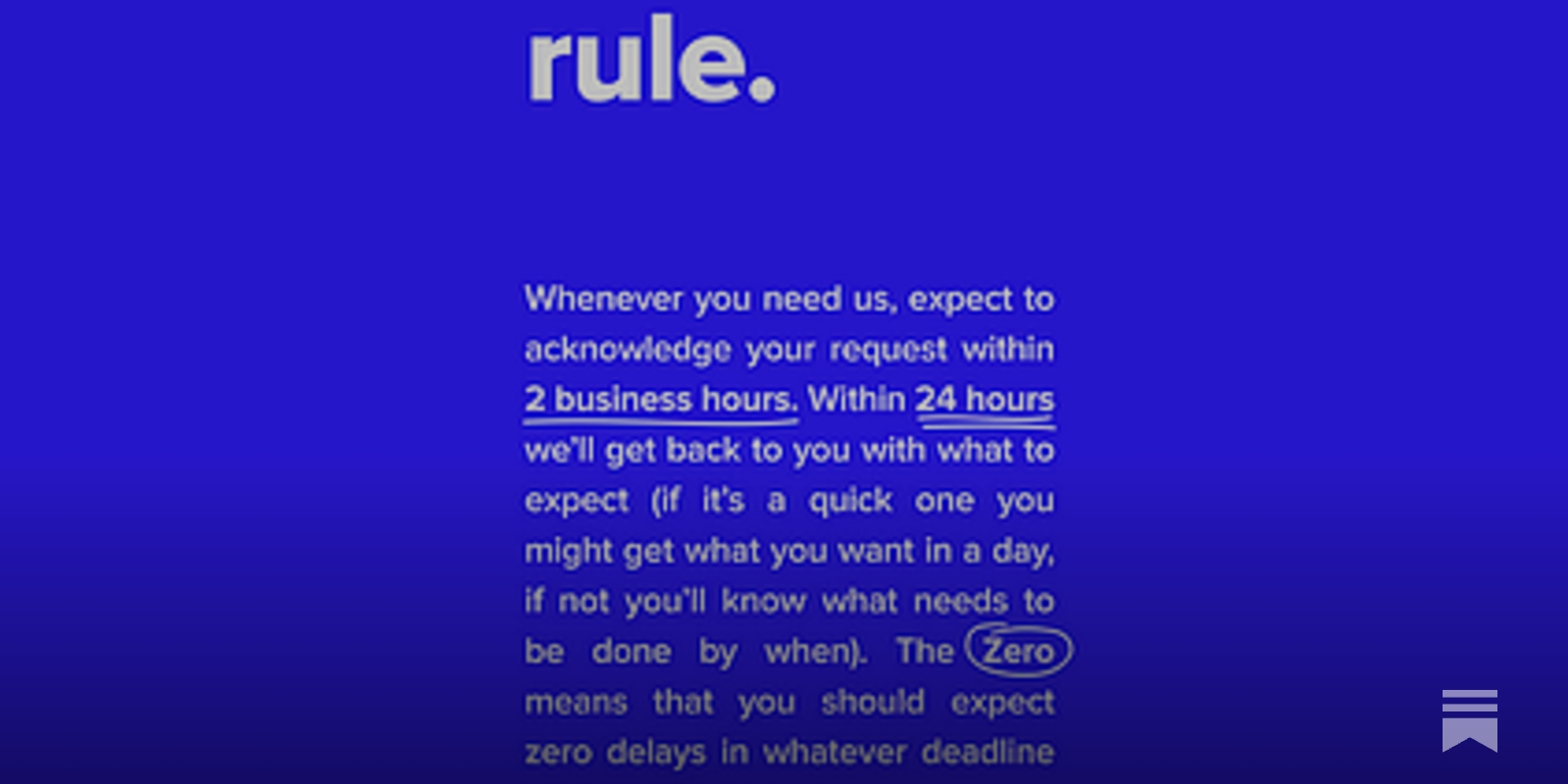 2/24/0: The golden rule for keeping your B2B customers happy.