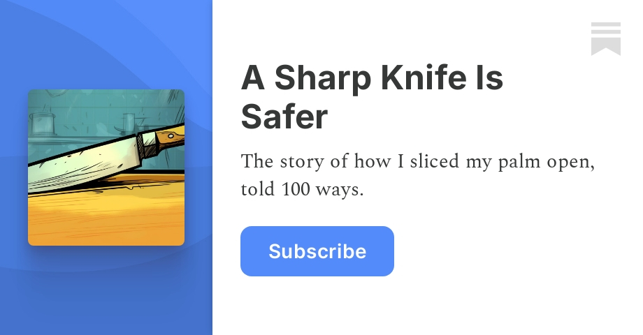 Is a sharp knife safer?