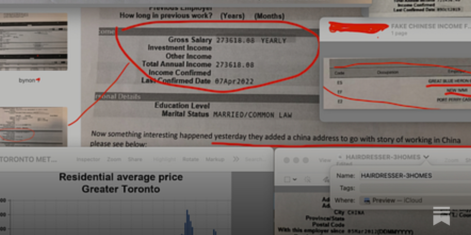 "Fake Chinese income" mortgages fuel Toronto Real Estate Bubble: HSBC Bank Leaks - Vimarsana News