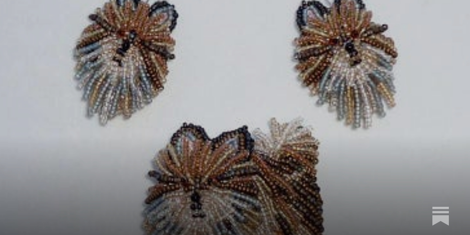 Custom Beaded Pomeranian Set & New Year Sale