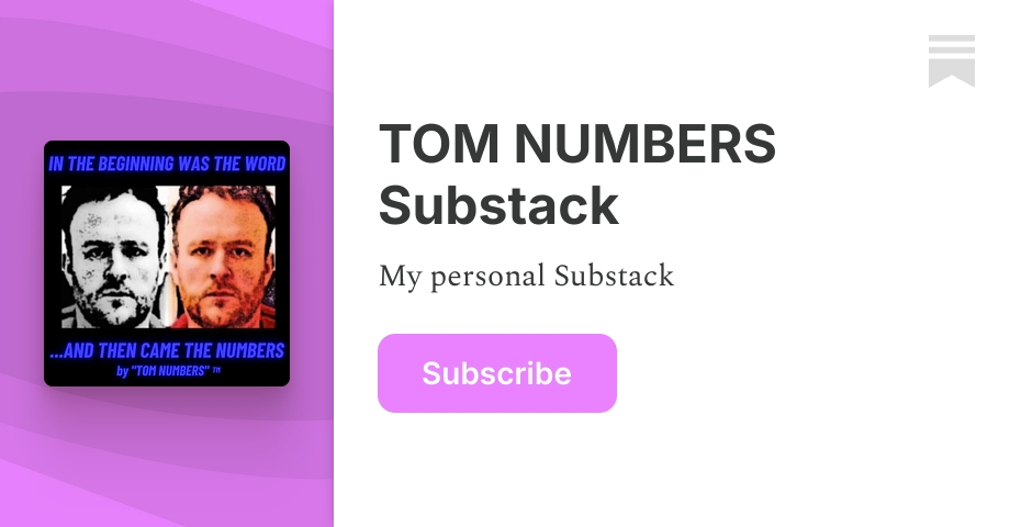 TOM NUMBERS Substack | Substack