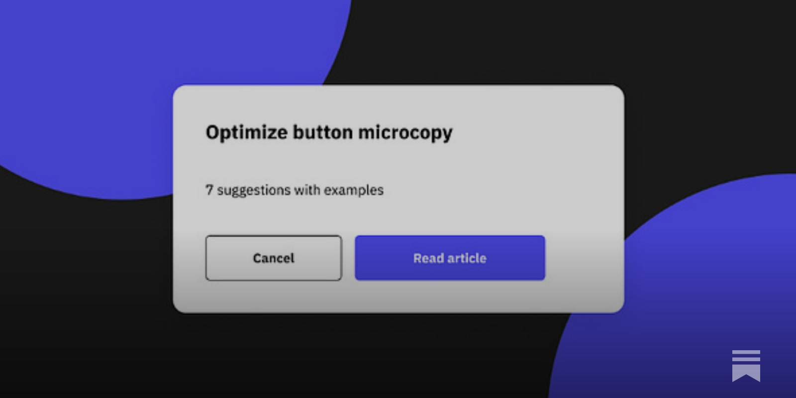 How to optimize button microcopy - by Dr Maria Panagiotidi