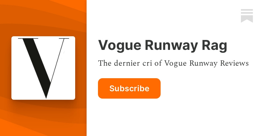 Vogue Runway Rag