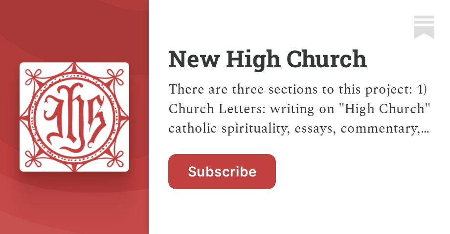 New High Church Letters | Ιωνας ☩ | Substack