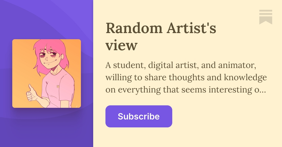 Random Artist's view | Angela | Substack