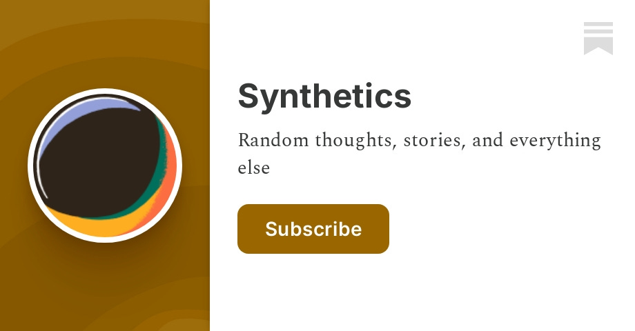 Synthetics | Oosth | Substack