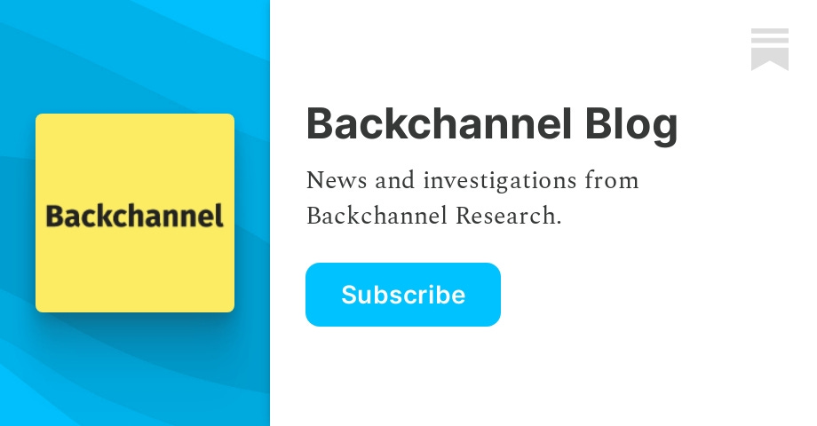 About - Backchannel Blog