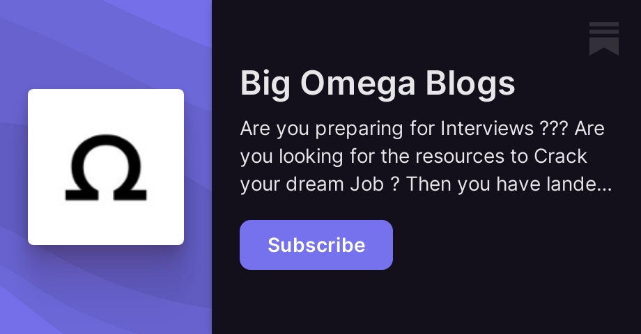 Big Omega Blogs Substack