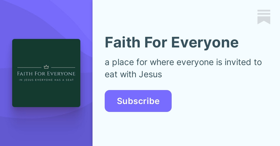 Faith For Everyone | Warren Pace | Substack