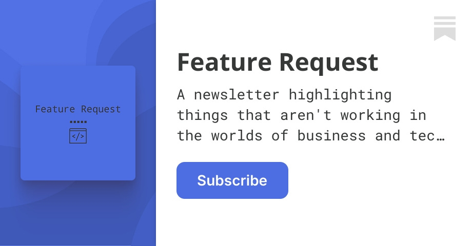 Introducing Feature Request - by Jordan Weyenberg