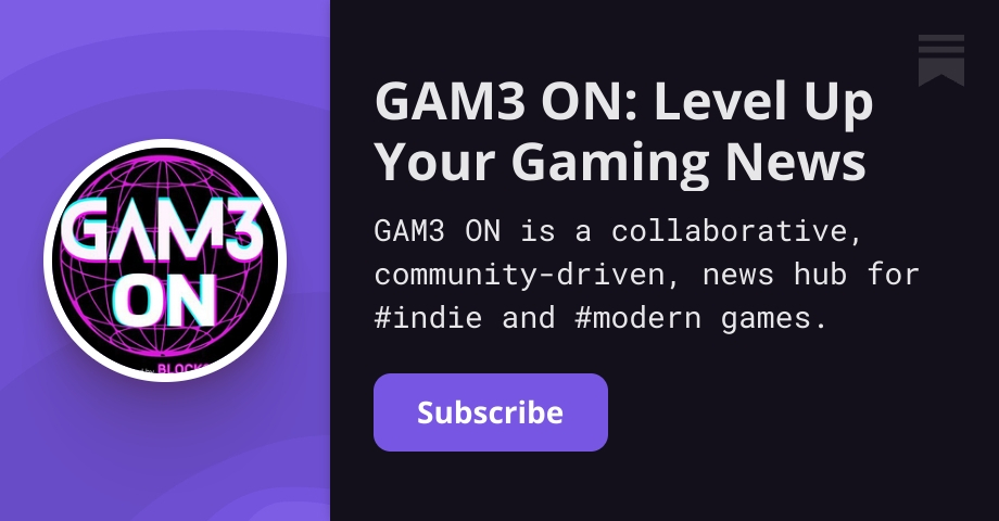 GAM3 ON: Level Up Your Gaming News | Substack