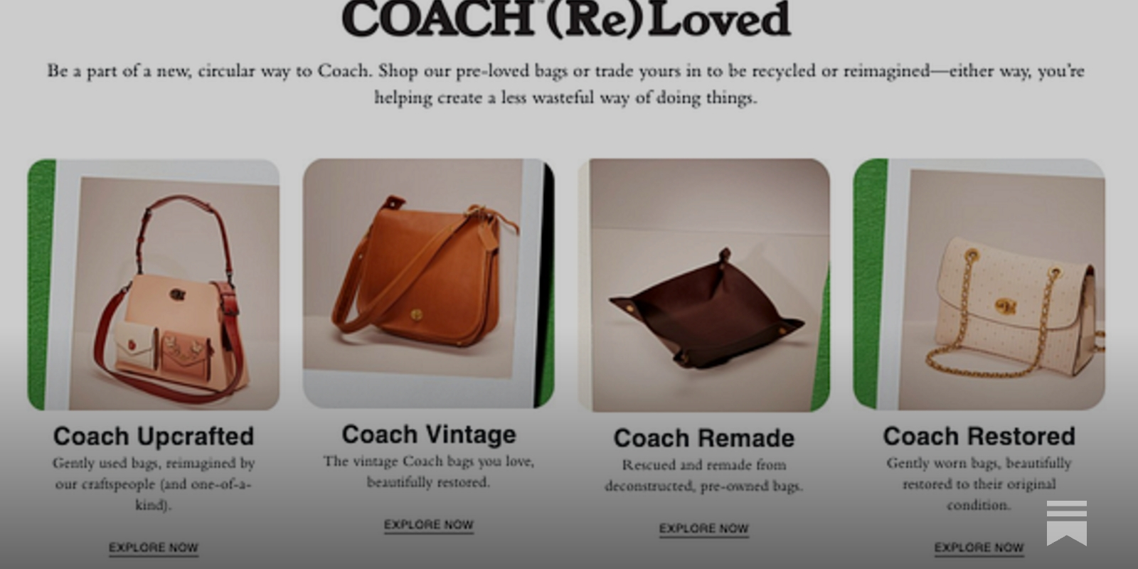 Coach pre owned bags deals