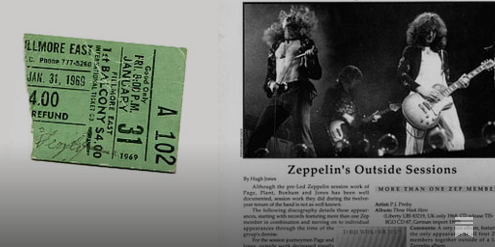  2024年おすすめのアイテム満載 Led Trip): (Side Years Store Record The Zeppelin Fillmore at タイムセール