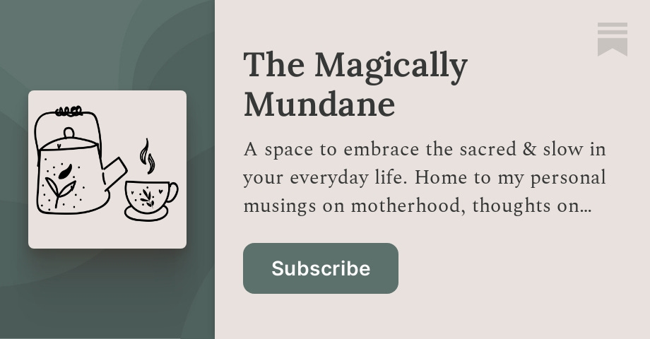 The Magically Mundane | Hunter Burgtorf | Substack