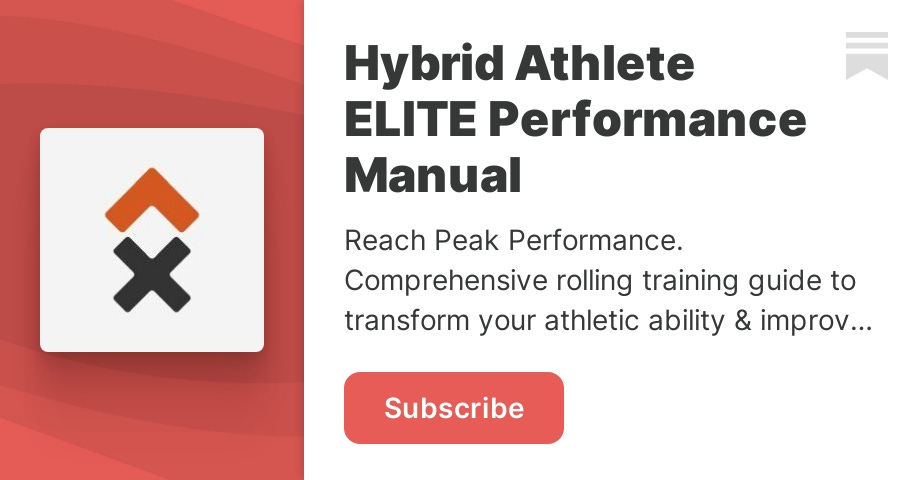 Hybrid Athlete ELITE Performance Manual | Hybrid Athlete Training ...