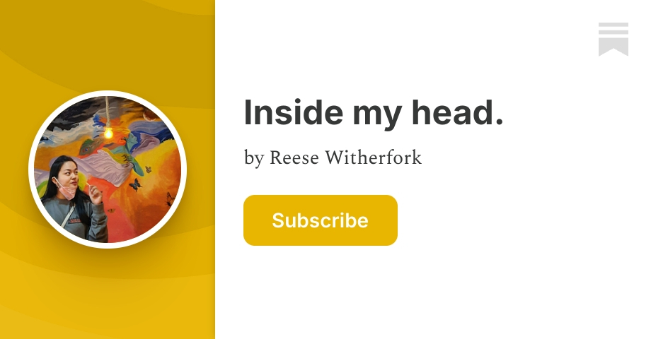 Inside my head. | Reese Witherfork | Substack