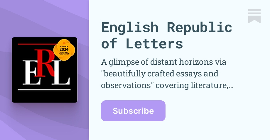 English Republic of Letters | Jeffrey Streeter | Substack