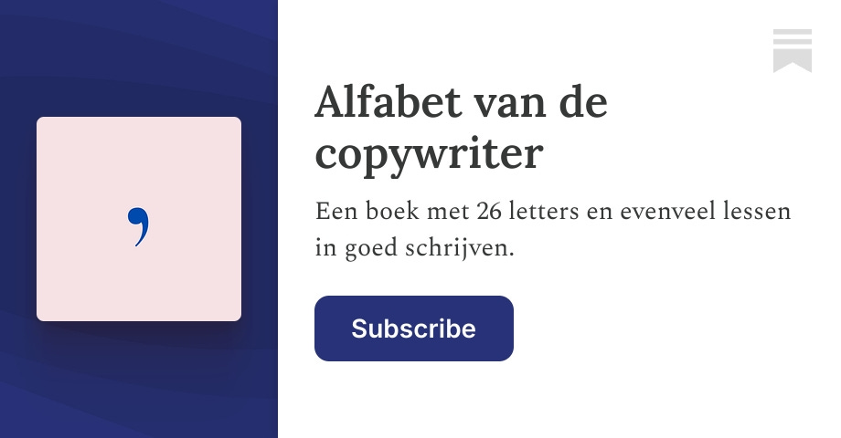 Alfabet van de copywriter | Jill Mathieu | Substack
