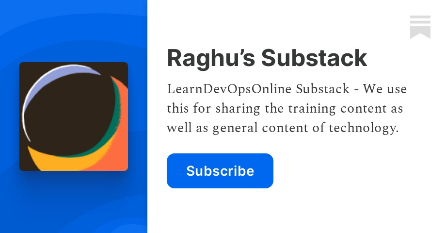 D76 | DevOps Training | Training Updates - by Raghu K