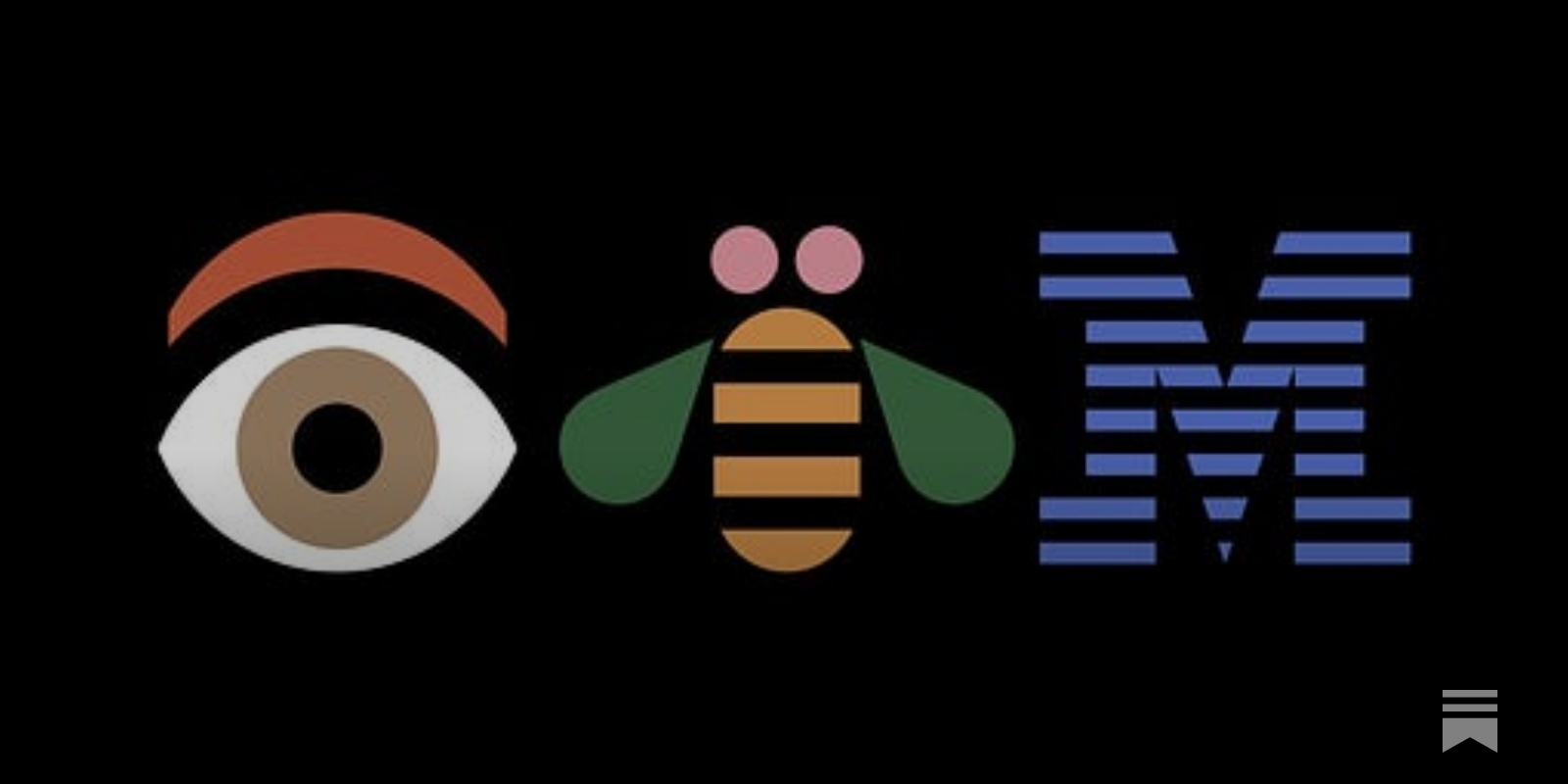 Eye, Bee, M Logo Design History - by Richard Baird