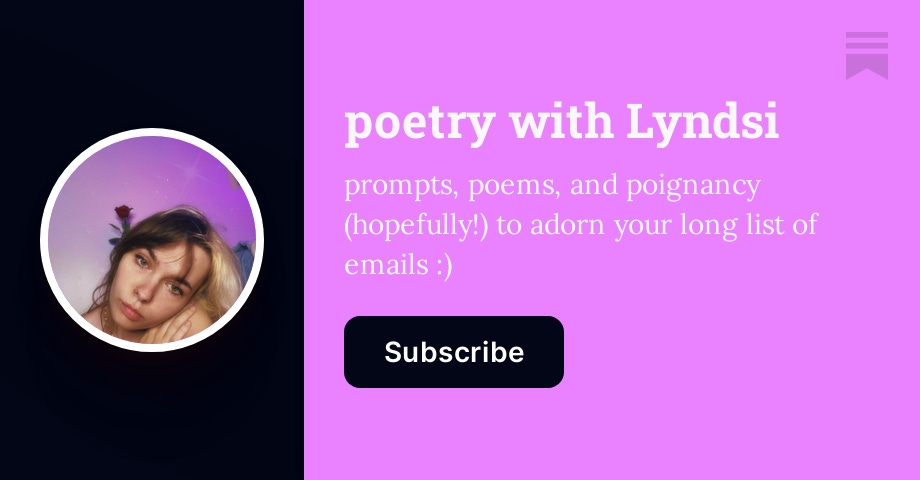 imitation poem prompt - poetry with Lyndsi